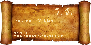 Terebesi Viktor névjegykártya