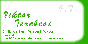 viktor terebesi business card